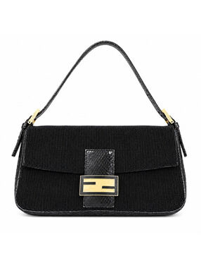 Fendi Vintage Beaded & Python Baguette |Rate